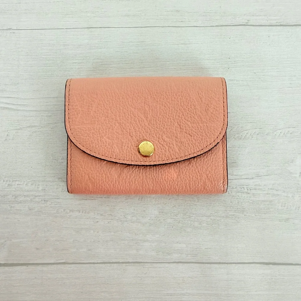 Louis Vuitton Rosalie Coin Purse Peach Pink Monogram Empreinte Leather Wallet